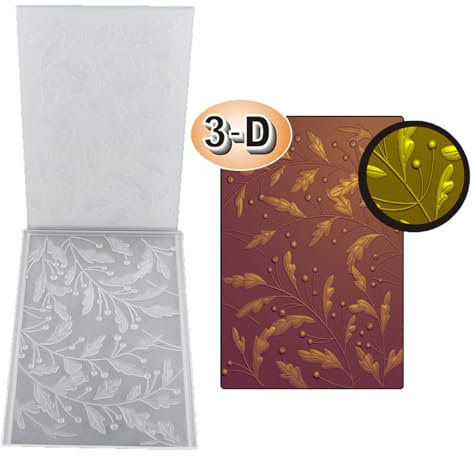 3D-Prägeschablone mit Blumenstruktur, geprägte Matte, Scrapbooking, Vorlage für Weihnachtskarten, Album
