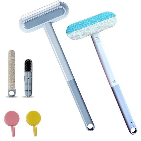 Tierhaarentferner Multifunktion Langen Griff, 3 In 1 Pet Hair Remover, Tierhaarentferner Hunde Kleiderbürste (1 Stück)