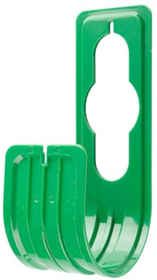 Bojueshaw Wall Mounted Garden Hose Holder,Expandable Hose Hanger,Space-Saving Storage Hook for Garage, Fence or Outdoor Use(Green)
