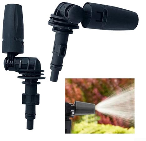 Pistola ad acqua con ugello turbo rotante a 360 gradi per lavaggio auto, compatibile con modelli di idropulitrice K2, fornisce una copertura spray potente e precisa (K)