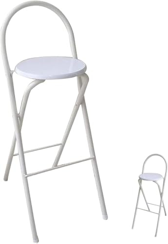 Sgabelli Cucina Pieghevoli Alto Per Casa,Portatile Sgabello Da Bar,Sgabello Da Colazione Pranzo Sgabello Pieghevole Campeggio Con Poggiapiedi,Nessun Montaggio Richiesto Salvaspazio C,60cm/24inch