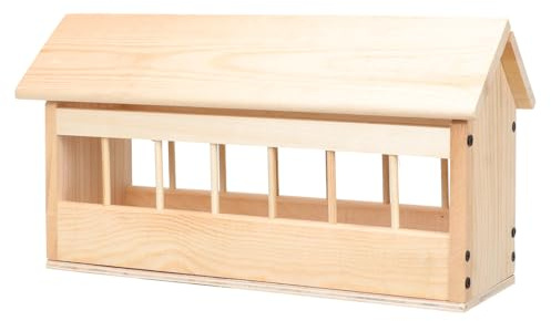 Toyvian Taubenfutterkasten mit Mehreren Schlitzen Verschüttsicherer und Verschleißfester Futtertrog für Tauben für Hausgebrauch