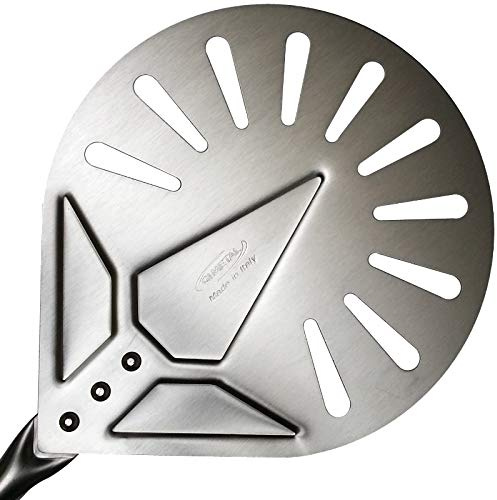 Pelle à pizza perforée ligne Blu de 20 x 171 cm Gi.Metal en acier inoxydable