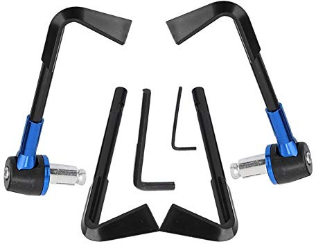 KIMISS Leve freno universali CNC per moto con impugnatura di protezione proteggono il manubrio di protezione per mm(Blu)