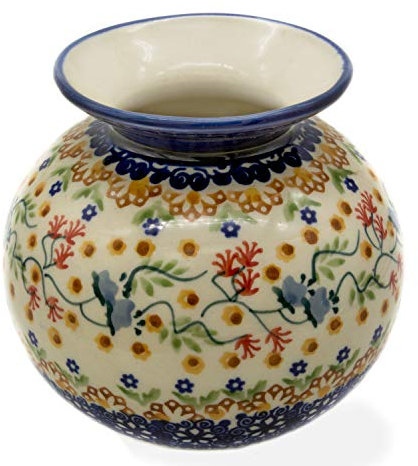 Bunzlauer Kugelvase 12,5 cm (Dekor Florac)