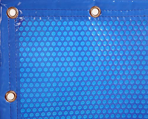 INTERNATIONAL COVER POOL Cobertor Solar 600 micras Eco para Piscina 6 x 3 Metros con Refuerzo en los Anchos