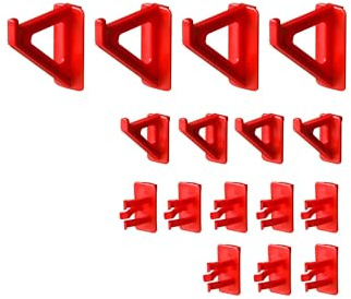 16 Piezas Portaherramientas Ganchos Abrazaderas de Pared Herramientas Soporte Para Taller