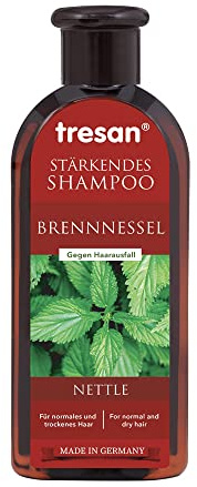 Tresan Brennnessel Shampoo Normales Trockenes Haar 300ml | Für tägliche Hydratisierung, Entgiftung - Anti-Haar-Verlust-Shampoo - Keine Parabene und Gluten