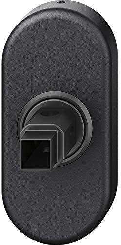 FSB 0 34 0000 09039 0810 Fenstergriff Adapter-Rosette oval, Rosettenunterkonstruktion mit Deckrosette, Aluminium schwarz matt, Silber