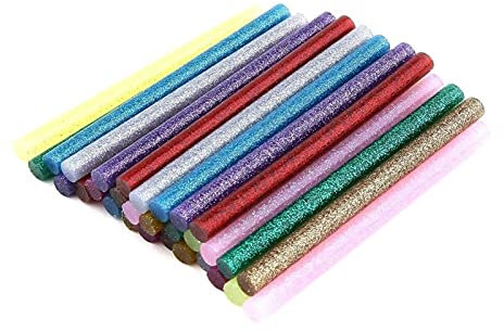 HNGM Klebesticks 30 Teile/Pack Multi Farben Glitter Heißkleber Sticks Nichttoxisch High Adhesive Sticks Schmelzkleber DIY. Dekor Handwerkzeuge