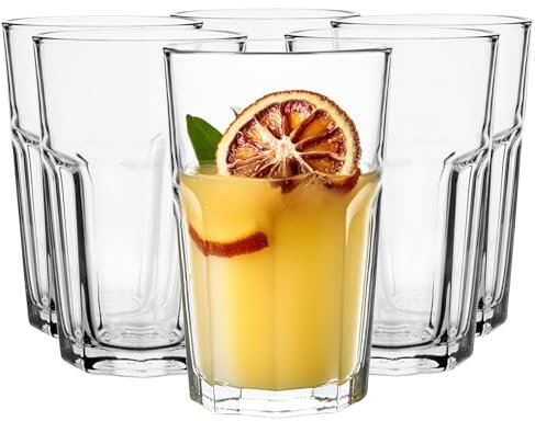 Glasmark KROSNO 1992 Lot De 6 Verres À Cocktail À Café En Verre Transparent Haute Brillance Lavable Au Lave-Vaisselle Restaurant Bar 250 ml