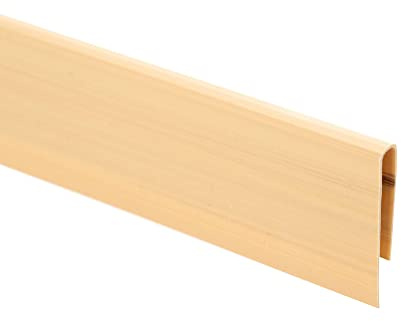 jarolift PVC Abschlussleiste Abdeckprofil für Sichtschutzmatten, Abdeckung, Sichtschutz-Zubehör, 5 x 1 m Länge, Bambus