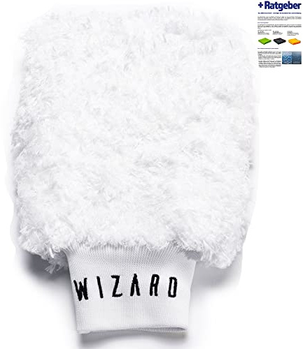 detailmate Mikrofaser Bundle - Wizard of Gloss Fluffy Waschhandschuh V2 Pflegeratgeber - Mikrofaser Waschhandschuh inklusive Pflegehinweisen