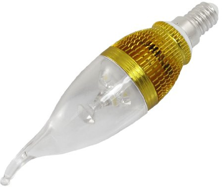 Ruilogod Bulb di risparmio energetico domestico 3x1w 3000K Puro bianco caldo bianco LED AC 220V