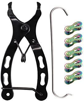 A ABSOPRO Reparation Tool Kit med snabb anslutning Cykel Kedja för 9 hastigheter Multifärg