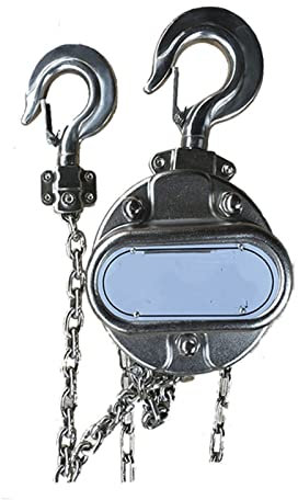 BEKORE Electric Chain Hoist Lever Hoist 304 Stainless Steel Manual Hoist Anti-corrosion Chain Hoist 1 Ton Triangle Stainless Steel Chain Hoist Electric Hoist Scaffold