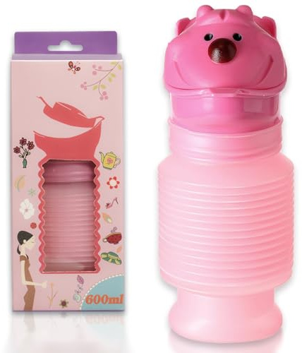 Topcloud Schrumpfbares Urinal, 600 ml, für Männer und Frauen, tragbar, mobiles Toilettentöpfchen, Urinflasche, wiederverwendbar, Notfall-Urinal für Camping, Auto, Reisen, Stau und Warteschlangen