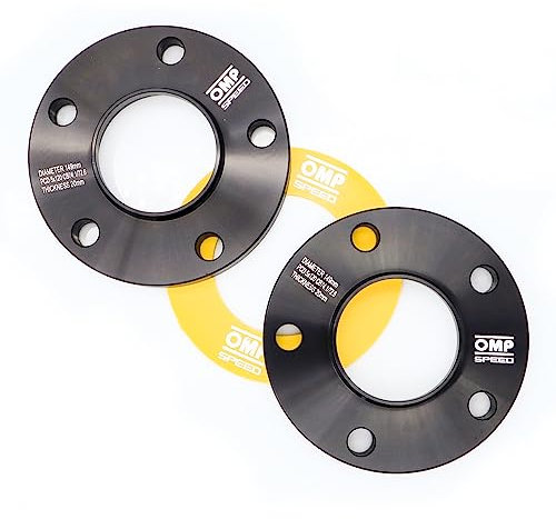 OMP Speed Jeu de 2 Élargisseurs de Voie (Entretoise de Roue)/Adaptateur Centrés Épaisseur: 20 mm PCD: 5x120 CB.H: 74.1 CB.W: 72.6 OD: 149 Boulon x20 M12x1,5 Conique + M14x1,25 Conique - OMPS09222001