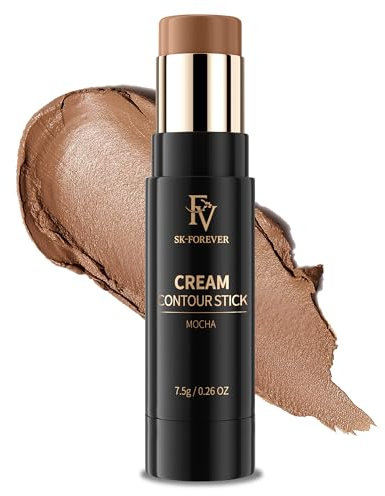 FV Contouring Viso Stick, Lunga Durata con Finitura Naturale, Facile da Sfumare e Texture Cremosa, Per Pelli Chiare/Medie, Trucco in Bronzer Stick, Impermeabile, 02 Mocha
