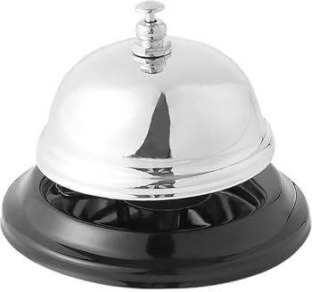 1 Stück Silberne Tischglocke, Barthekenzubehör, Kleine Glocke, Edelstahl-rufklingel, Geeignet Für Restaurant, Hoteltheken-empfangsklingel, Küchenschule, Hotelklingel (8,5 X 7 cm)