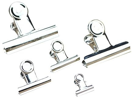 EXCEART 30St Rechnung Clip preisetiketten preisschild office Verschlussklammern die schule de karten halter Schreibwaren-Clip Edelstahlclips Rostfreier Stahl Schreibwarenordner Büroklammer