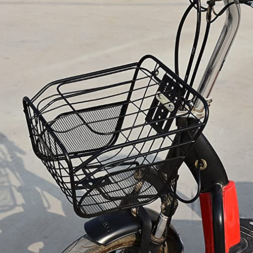 Cestino per bicicletta in metallo, supporto stabile e per sicuro, design (staffa)