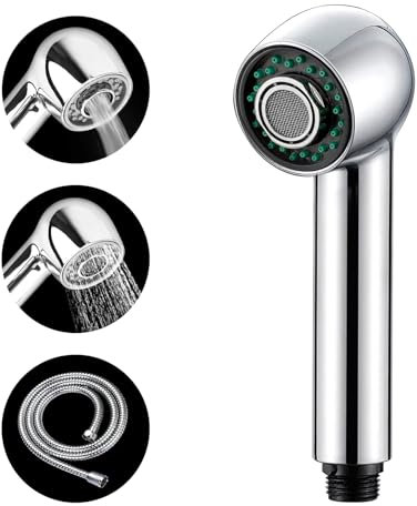 NCCHDZSW Doccetta Lavandino Doccetta Cucina con Tubo in Acciaio Zincato da 1,5 m Universale Doccia Ugello Rubinetto con 2 Getti e Spruzzi, Rubinetto Estraibile per Rubinetto Lavabo o Soffione Doccia