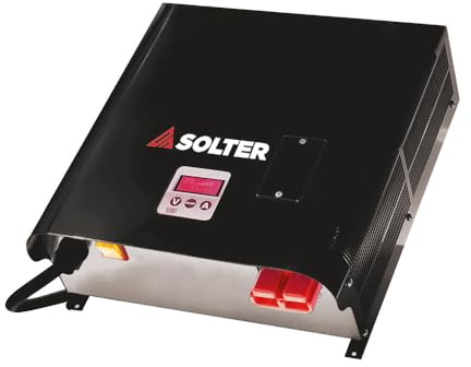 Solter SOLFLASH 140A 12V HF - Cargador Profesional y Fuente de Alimentación Estabilizada - Compatible con Baterías AGM, Gel, LFP, Litio y Plomo-Ácido - Función Showroom - Talleres y Concesionarios