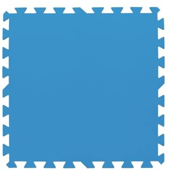 Bestway | Flowclear Pool-Bodenschutzfliesen | 9 Stück á 50 x 50 cm | Blau | ideal um Schutz des Poolbodens und des Rasens