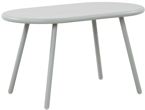 CLP Couchtisch Velva I Ovaler Loungetisch für draußen und drinnen I Gartentisch wetterfest und UV-beständig I Outdoor Beistelltisch, Farbe:türkis