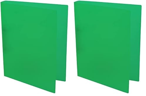 Idena 224337 - Ringbuch DIN A4, aus PP, 2 Ringe, 35 mm Rückenbreite, transluzent grün, 1 Stück (Packung mit 2)