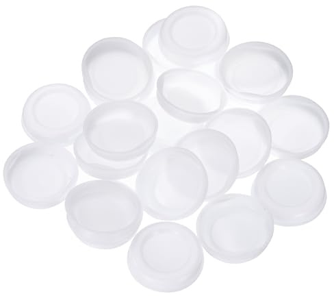 QUARKZMAN 100 Stück 1,8 ID Runde Karton-Versandhülsen-Endkappen Schützende | Kunststoff-Poster-Endkappen, für Papier-Versandhülsen, Versand von Dokumenten und Kunst, Versandhülsen-Endkappen
