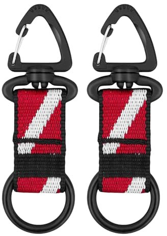 YCHUCH Scubas Octopuss-Halter mit Clip, Unterwasser-Tauch-Atemregler, Mundstück-Halter mit Daunenflaggenband