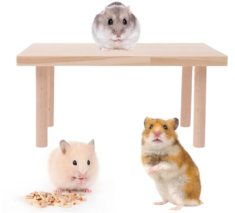 Vimmvid Hamster Plattform, Hamster Zubehör, Hamsterkäfig Hamsterhaus Nager Zubehör Kletterplattform Eichhörnchen Schlafplattform Für Rennmaus, Chinchilla
