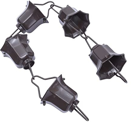 TOYANDONA 1m Lange Regenkette Lotus Cups Für Dachrinne Korrosionsbeständiges Metall Japanischer Stil Dekorative Garten Drainage Mit Leisen Klang
