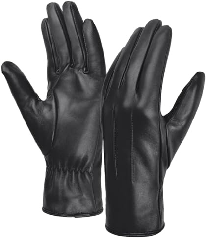 Harssidanzar Damen Winter Warm Handschuhe Touchscreen Vintage GL017EU