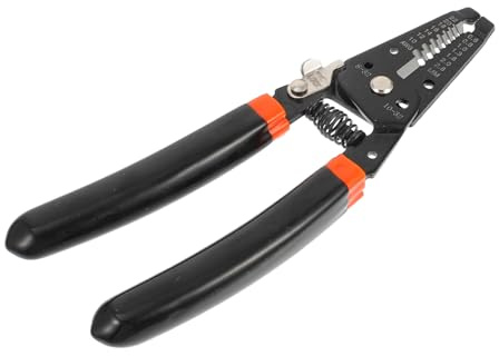 FONDOTIN Alicate Pelacables Eléctrico Multifunción con Corte Pesado para Electricistas Herramienta Portátil y Duradera para Pelado y Corte de Cables Awg para Profesionales y Uso Doméstico