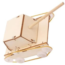 KIXZSAZ Kit di esperimenti scientifici per auto fai-da-te assemblato a mano, regalo per bambini, giocattoli educativi per lo sviluppo del cervello in legno, facili da montare