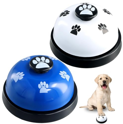 Amexo 2 Stücke Haustier-Trainingsglocken Hund Türklingel für Potty Töpfchentraining Kommunikationsgerät Hunde TöPfchen Trainings Lernspielzeug Tischklingel Lernspielzeug für Katzen und Hunde