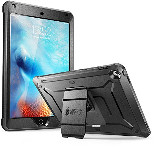 SUPCASE iPad 9.7 2018/2017 Hülle Bumper Case 360 Grad Schutzhülle Robust Cover [Unicorn Beetle PRO] mit integriertem Displayschutz für iPad 9.7 Zoll 5th / 6th Generation, Schwarz