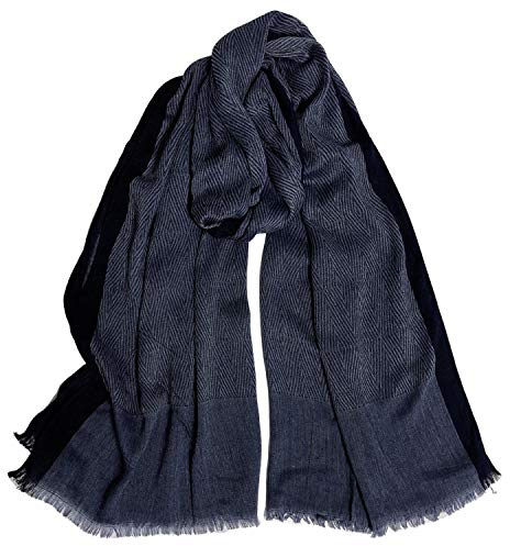 DAMILY Herren Schal Warm Winter Schals Baumwolle Leinen mehrfarbig Halstuch