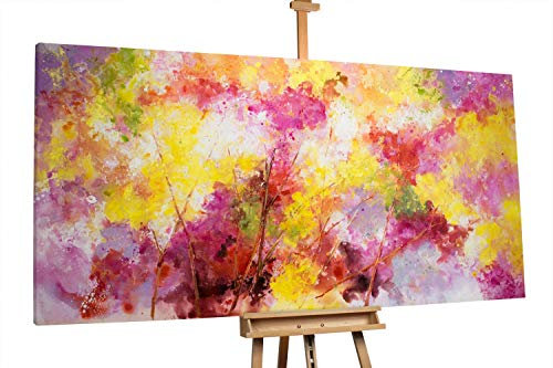 KunstLoft® XXL Gemälde 'Playful Colours' 200x100cm | original handgemalte Bilder | Modern Bunt Deko | Leinwand-Bild Ölgemälde einteilig groß | Modernes Kunst Ölbild