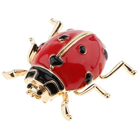 förmig Strass Brosche Pin Emaille Ansteckernadel Sicherheitsnadel Modeschmuck, Rot