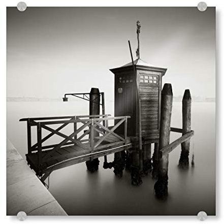 artboxONE Acrylglasbild 20x20 cm Städte Fondamenta Salute Venedig Bild hinter Acrylglas - Bild Venedig Adria Alt