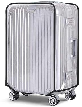 Voarge Skydd för resväska, bagageskydd resväska skydd, transparent PVC bagageskydd, dammtät, repbeständig för resor, (76 cm)