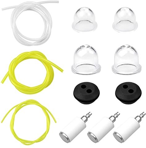 Hocadrv Universal Benzinfilter Kit Kraftstoffschlauch,PU Benzinschlauch für Motorsense,Ersatzteile für Freischneider,Benzin Filter für Freischneider Hochentaster Heckenschere (3x5mm,2x3,5mm,2,5x5mm)