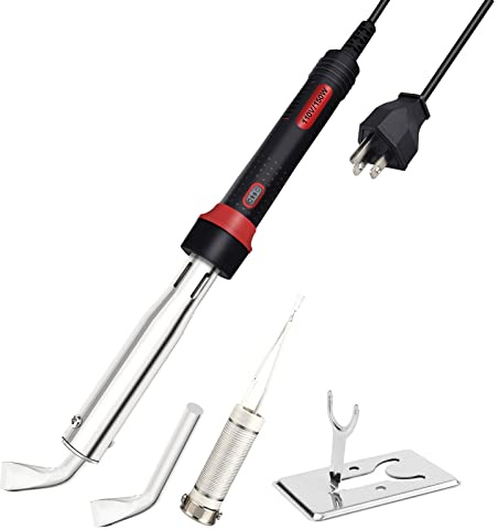 GoGoPanda Solder iron set,80W-300W external heating with replaceable soldering iron head, core, simple bracket, high-power industrial DIY soldering iron 110V US plug (150WWT)