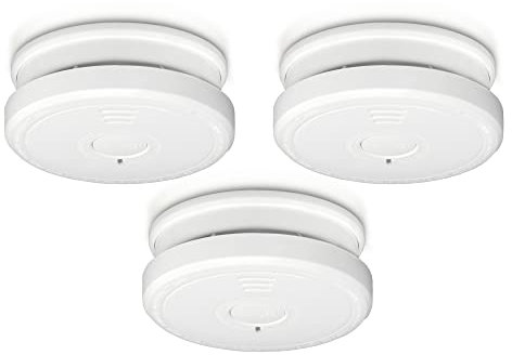 Alecto SA20 Rauchmelder Set - mit Time-Out Taste - Test und Reset Taste - Alarm >85-10 Jahre Sensor Laufzeit - entspricht EN14604:2005/AC:2008-3 x SA20 - weiß