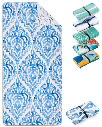 Fit-Flip Strandtuch XXL Mikrofaser leicht und schnelltrocknend | Boho 200x90cm, Strandhandtuch, 100% recycelt, Badetuch groß, Reisehandtuch