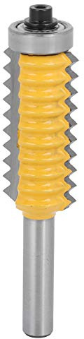Fresa de Madera de 8 Vástagos, Carburo y Eje Lineal - Herramienta de Carpintería Multidiente para Modelado de Superficies (Cuchillo Espiga 8X41)